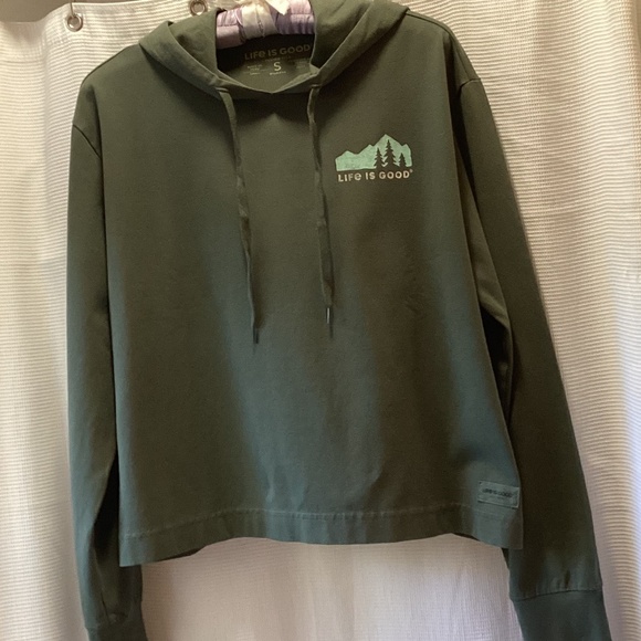 LNWOT Life Is Good * Crusher-Flex Boxy Hoodie * Women’s Small - Picture 2 of 5